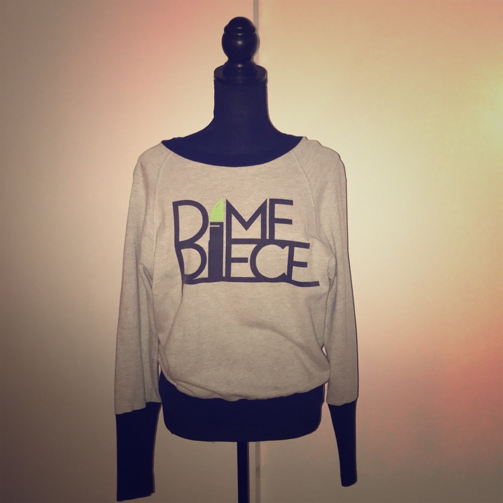 DIMEPIECE crewneck sweater.